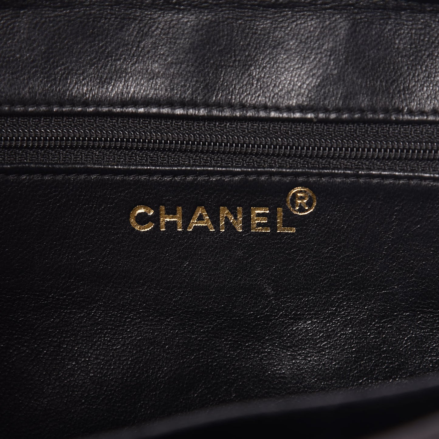 Lambskin Quilted Shopping Tote Black