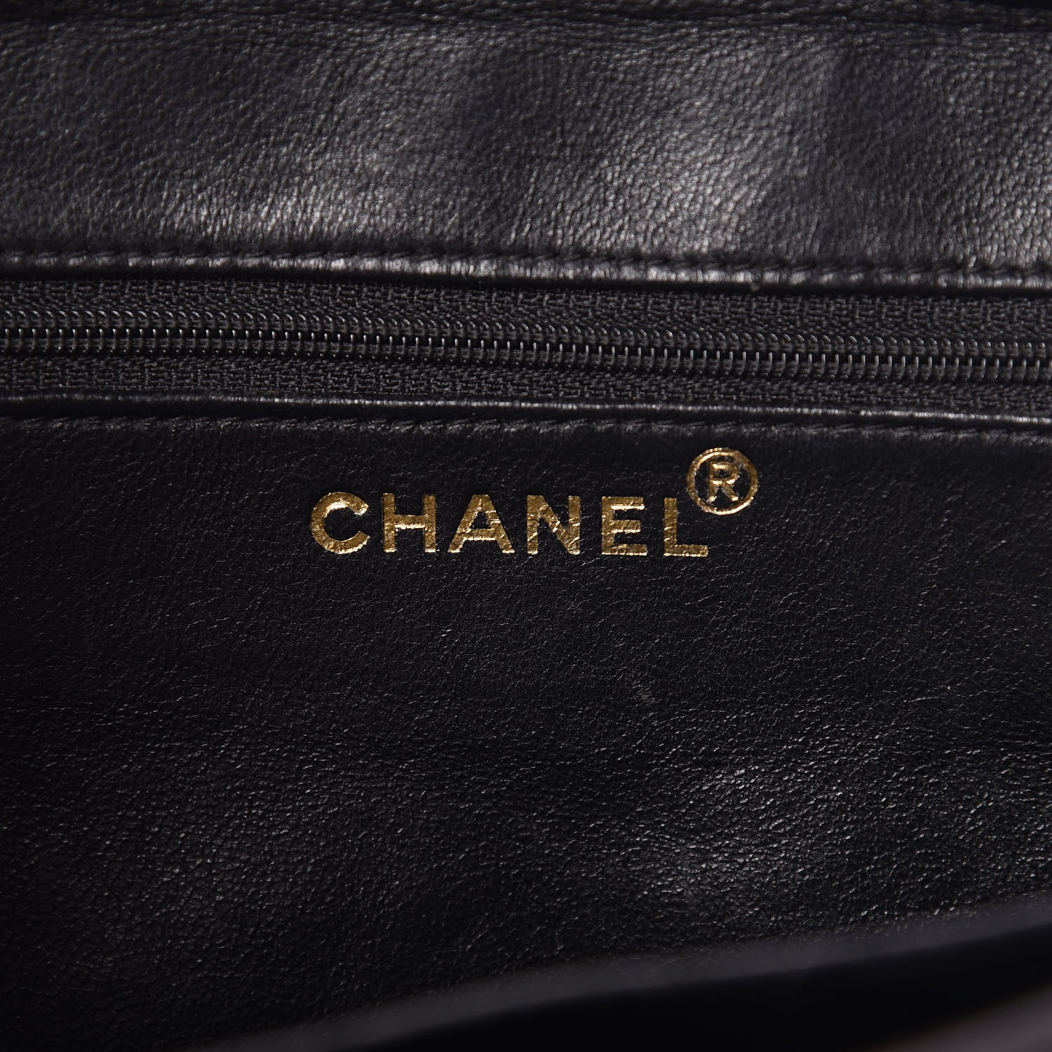 Chanel Lambskin Quilted Shopping Tote Black 8 of 14