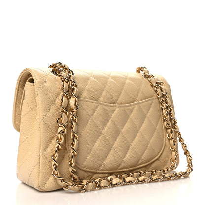 Chanel Caviar Quilted Small Double Flap Beige 3 of 12