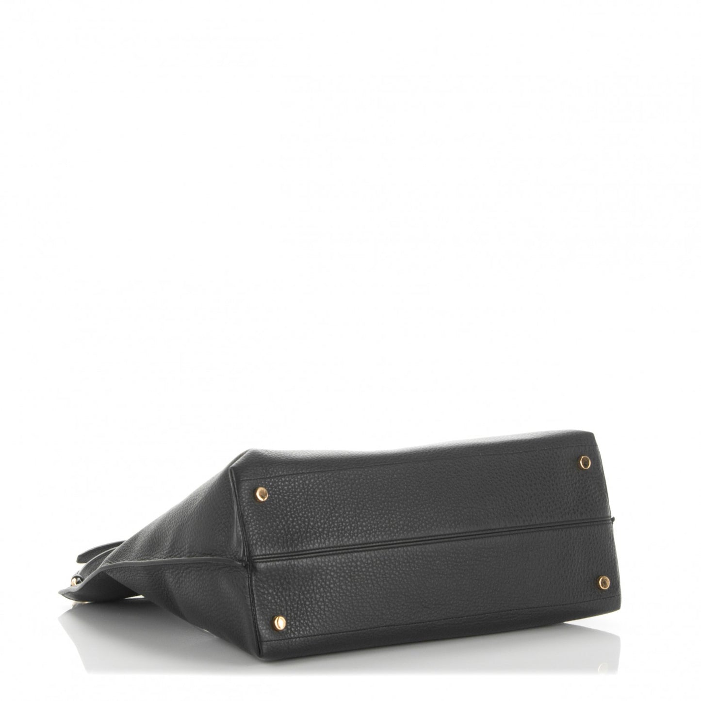 Grained Calfskin Alix Padlock Zip Tote Black