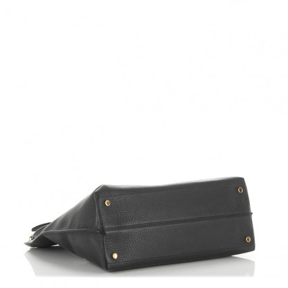 Tom Ford Grained Calfskin Alix Padlock Zip Tote Black 5 of 9