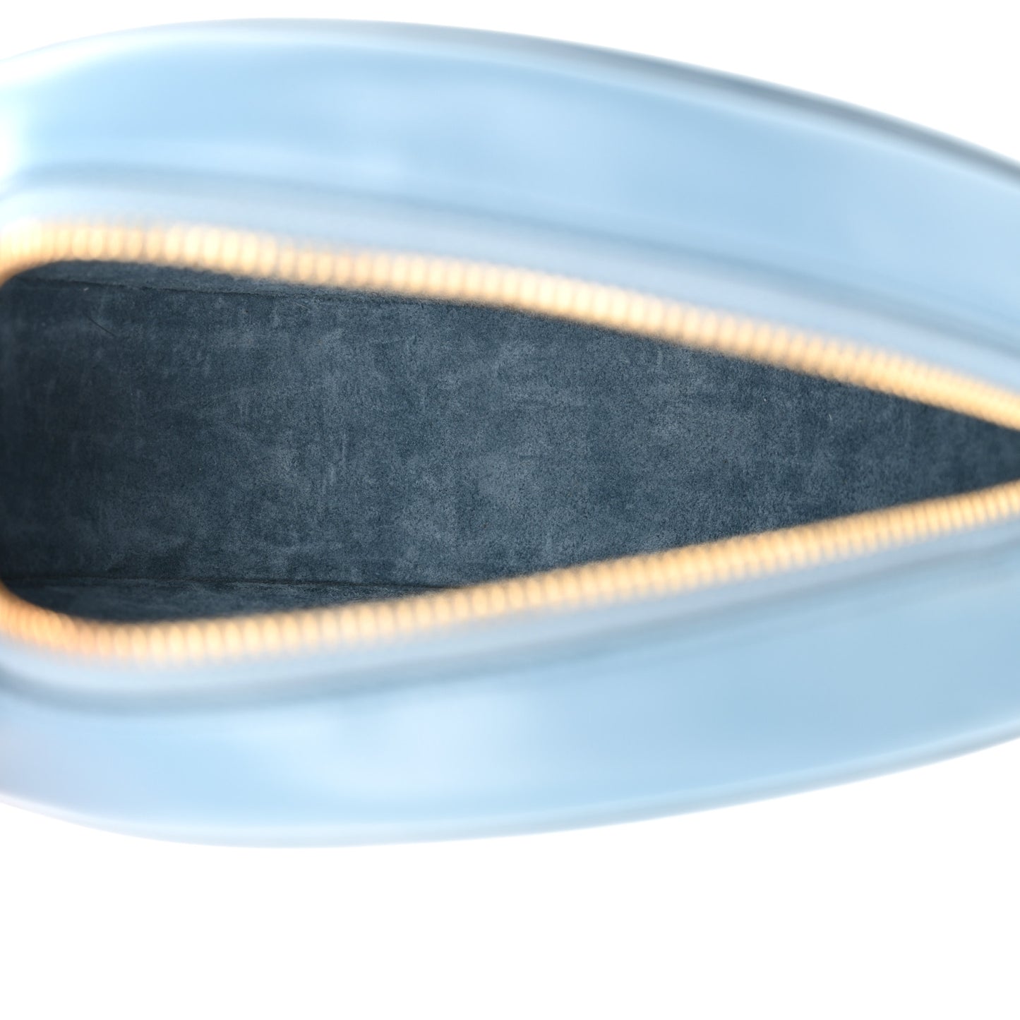 Smooth Calfskin Cuir Triomphe Oval Bag Denim