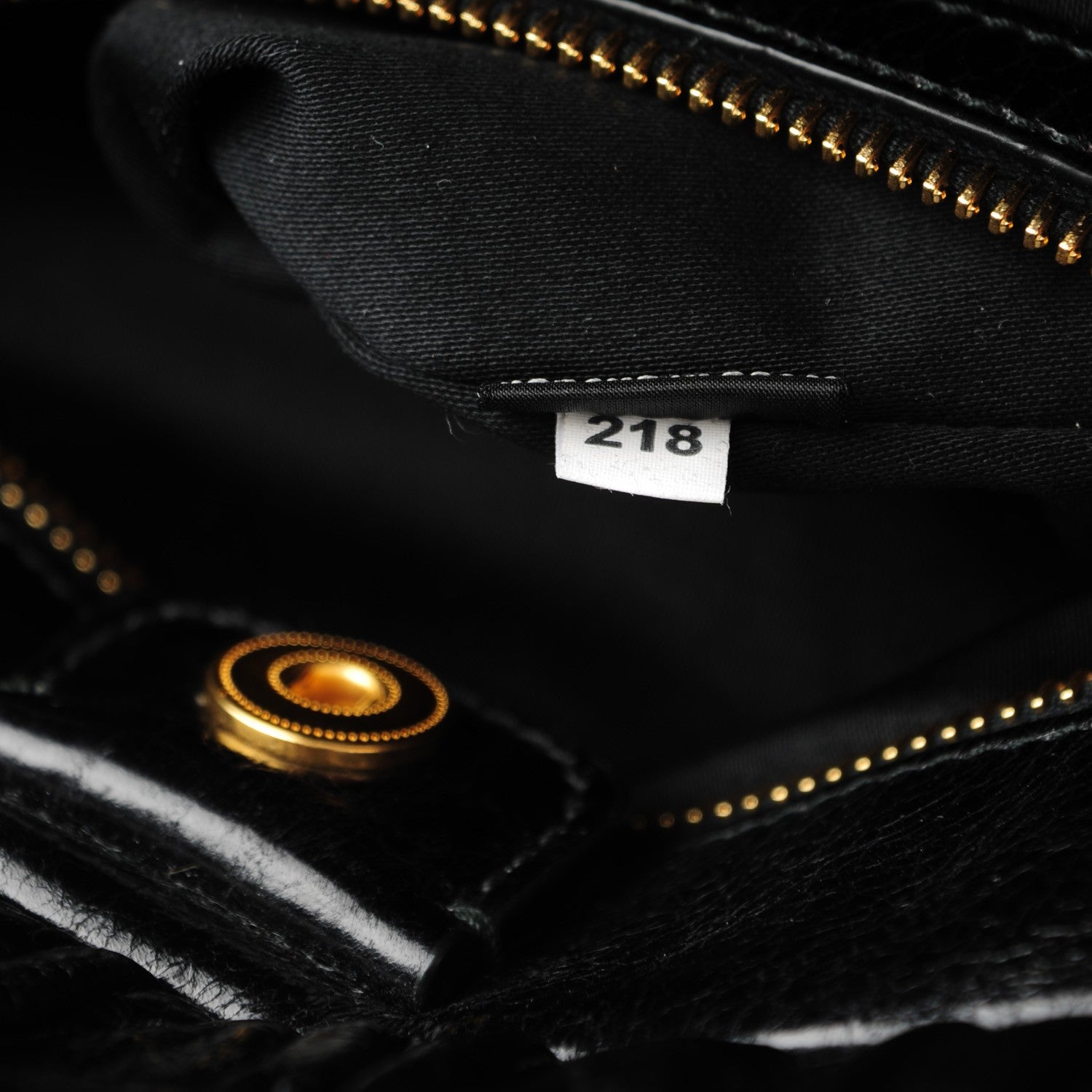 Miu Miu Vitello Lux Gathered Tote Black 8 of 8