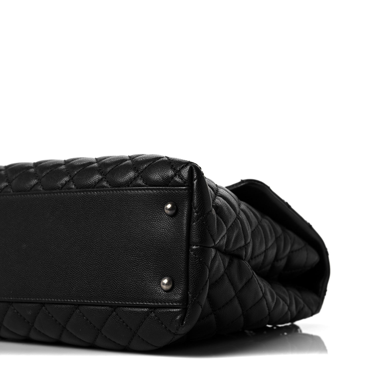 Chanel Caviar Quilted Large Coco Handle Flap Black 9 of 10