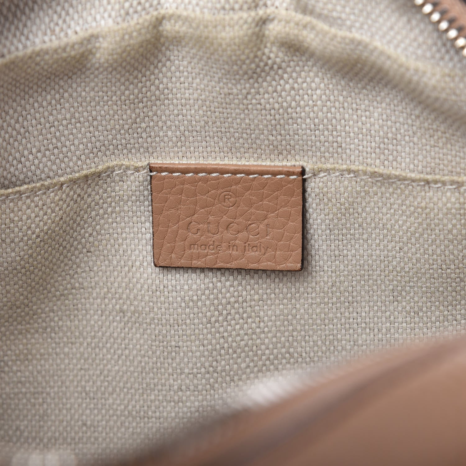 Gucci Pebbled Calfskin Small Soho Disco Bag Rose Beige 8 of 10