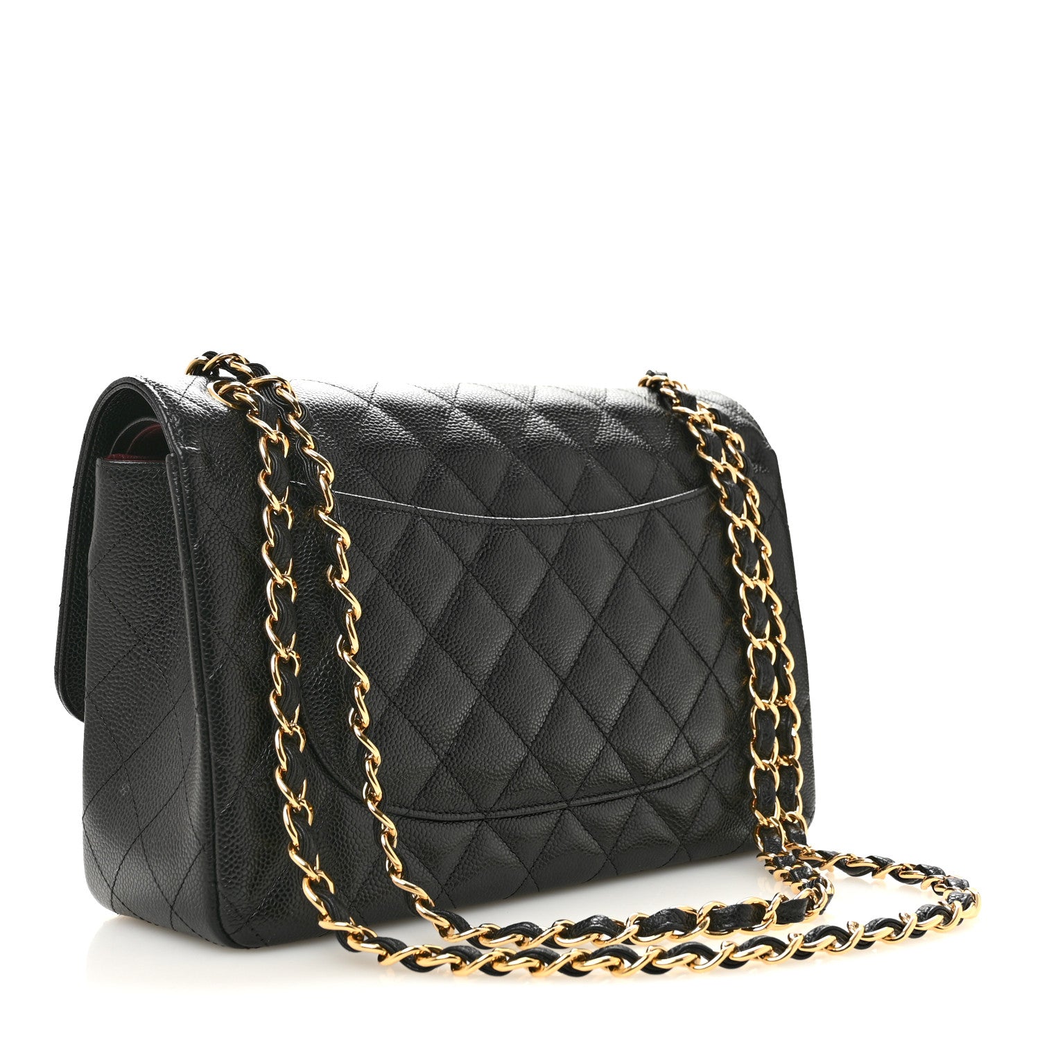 Chanel Caviar Quilted Jumbo Double Flap Black Black 3 of 13