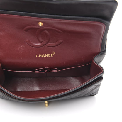 Chanel Lambskin Quilted Medium Double Flap Black 6 of 17