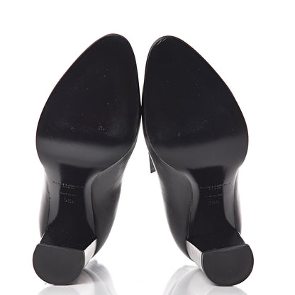 Saint Laurent Moroder Calfskin Loulou 95 Ankle Zip Booties 35.5 Black 7 of 17