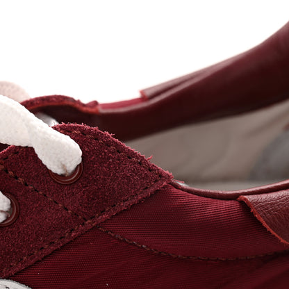 Loewe Nylon Suede Flow Runners Sneakers 41 Burgundy White 9 of 10