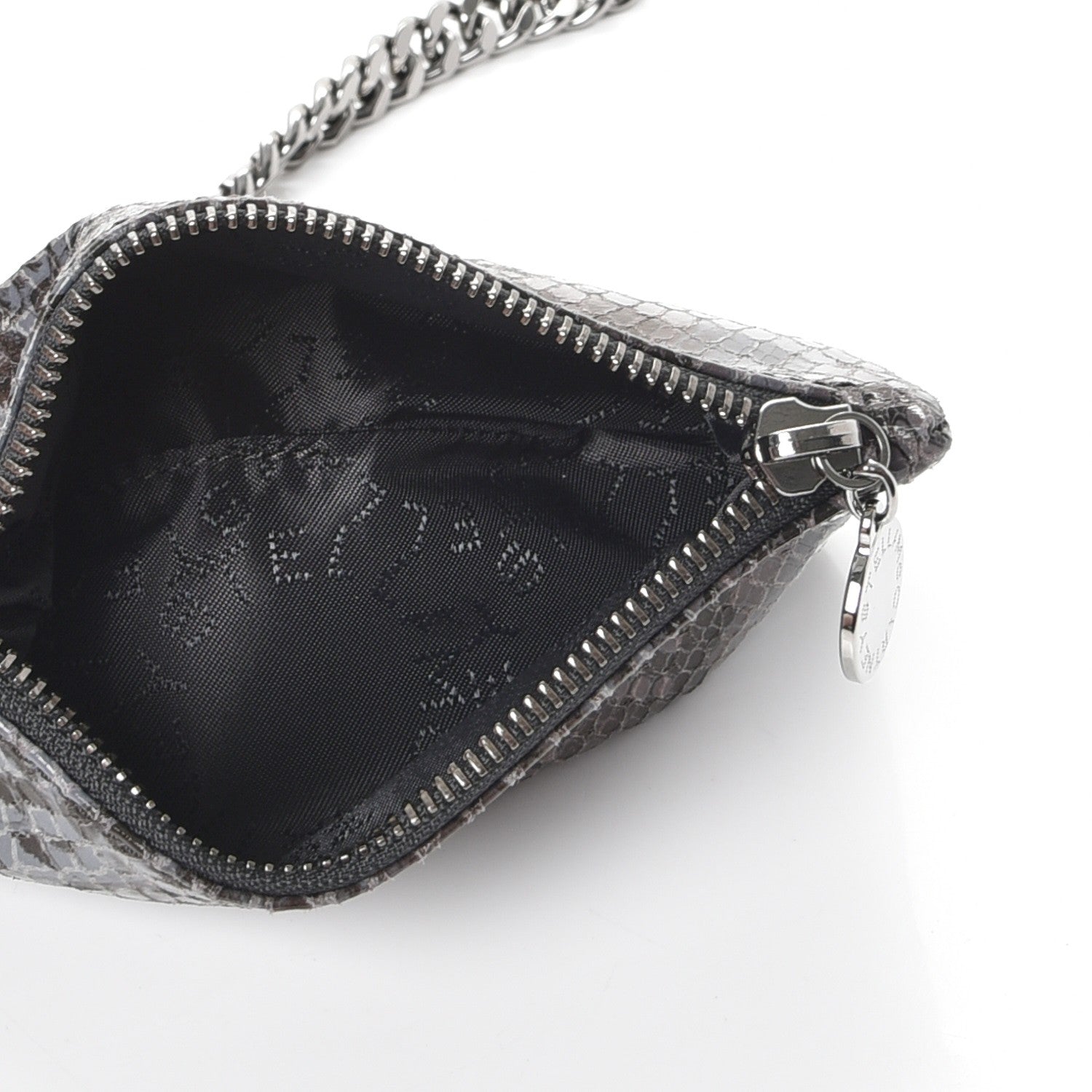 Stella McCartney Eco Python Big Falabella Tote Dark Grey 7 of 9