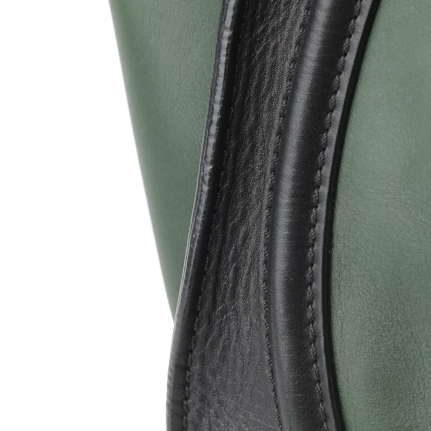 Smooth Calfskin Mini Bi-Color Luggage Forest Black
