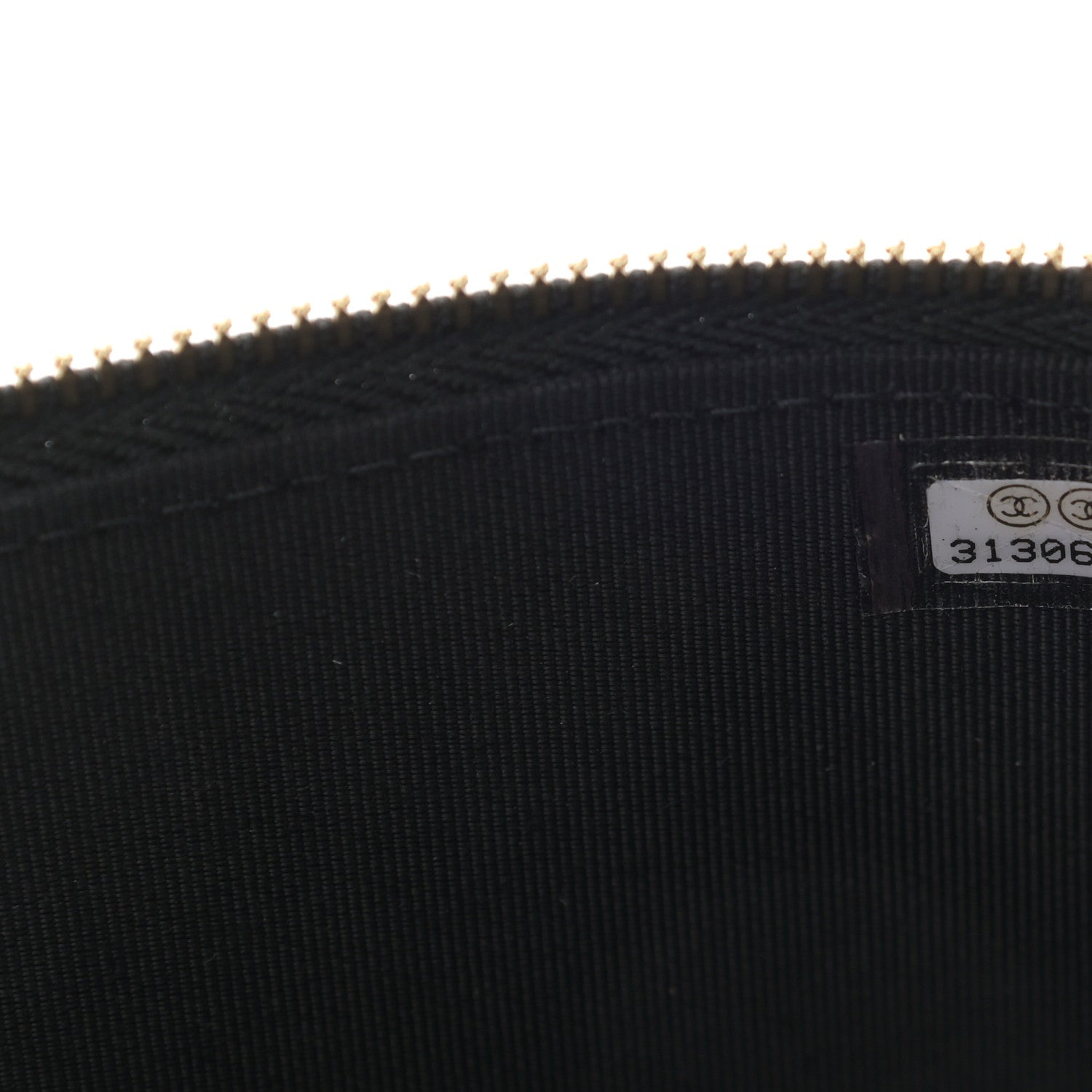 Chanel Lambskin Camellia Embossed Small Vanity Case With Chain Black 7 of 10