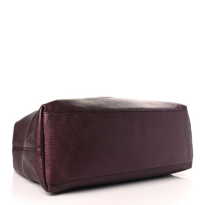 Gucci Metallic Cellarius Calfskin Medium Soho Chain Shoulder Bag Classic Burgundy 4 of 11