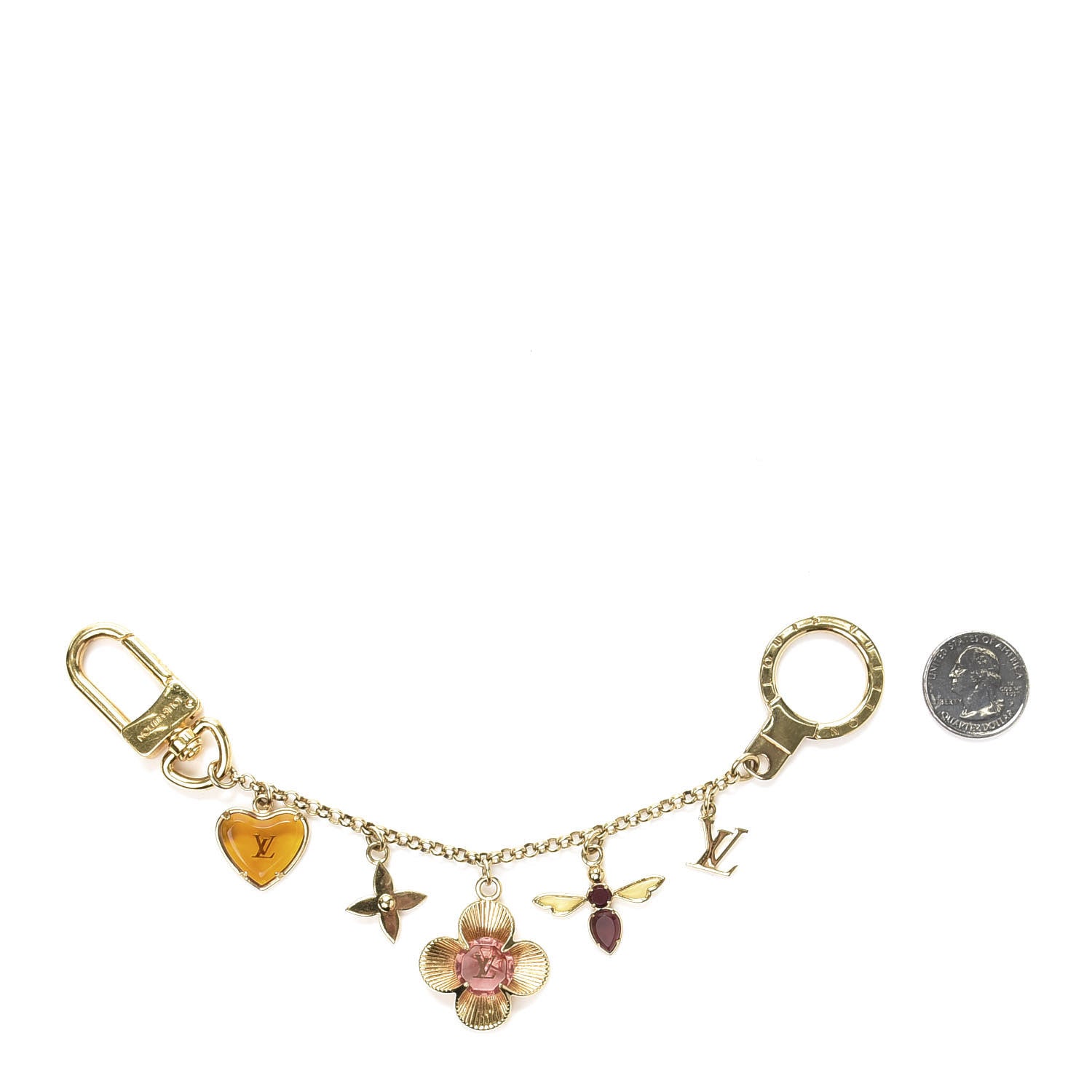 Louis Vuitton Bee Flower Chain Key Charm 2 of 4