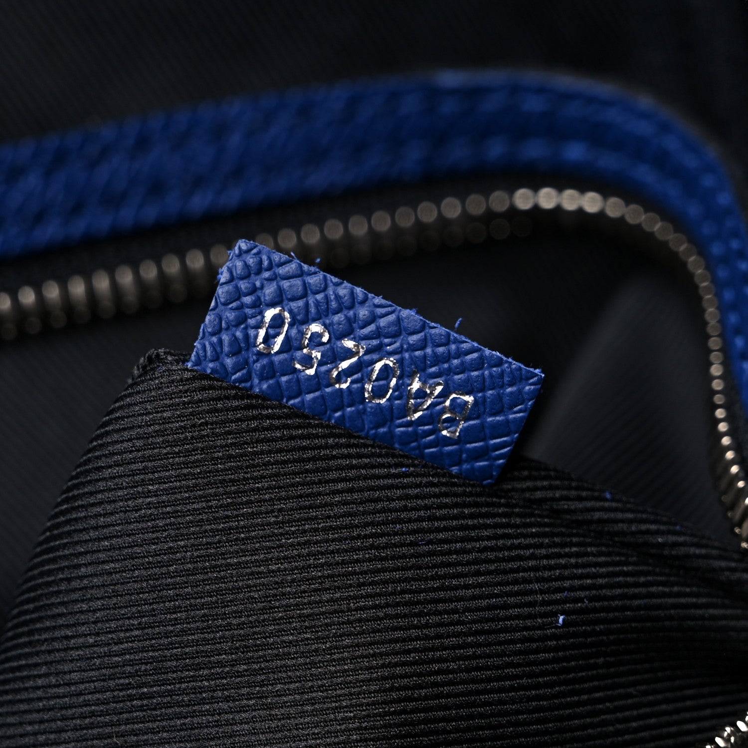 Louis Vuitton Taiga Monogram Eclipse Keepall Bandouliere 50 Pacific Blue 6 of 13