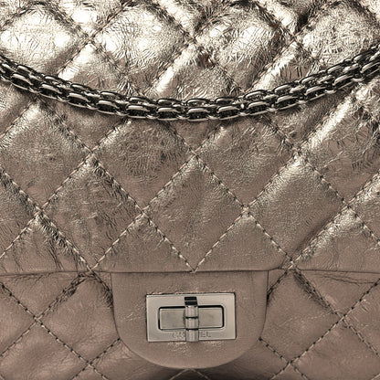 Chanel Metallic Aged Calfskin Quilted 2.55 Reissue 226 Flap Dark Gold 8 of 13