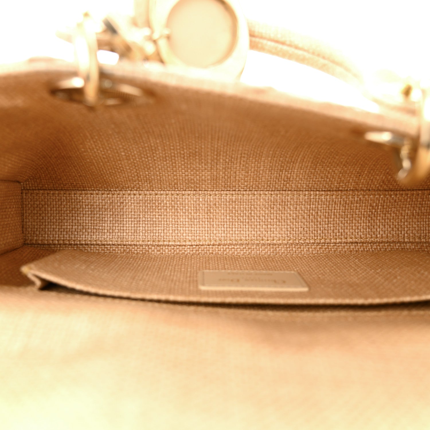 Christian Dior Raffia Medium Lady D-Joy Natural 5 of 10