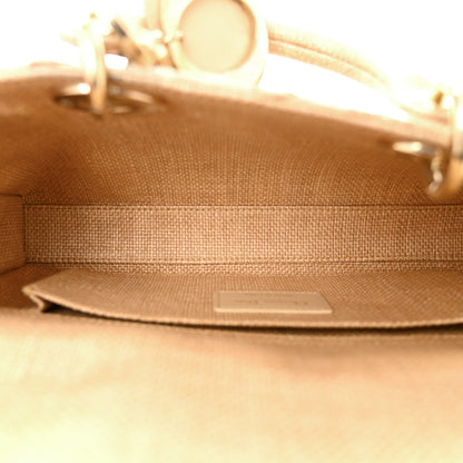 Christian Dior Raffia Medium Lady D-Joy Natural 5 of 10