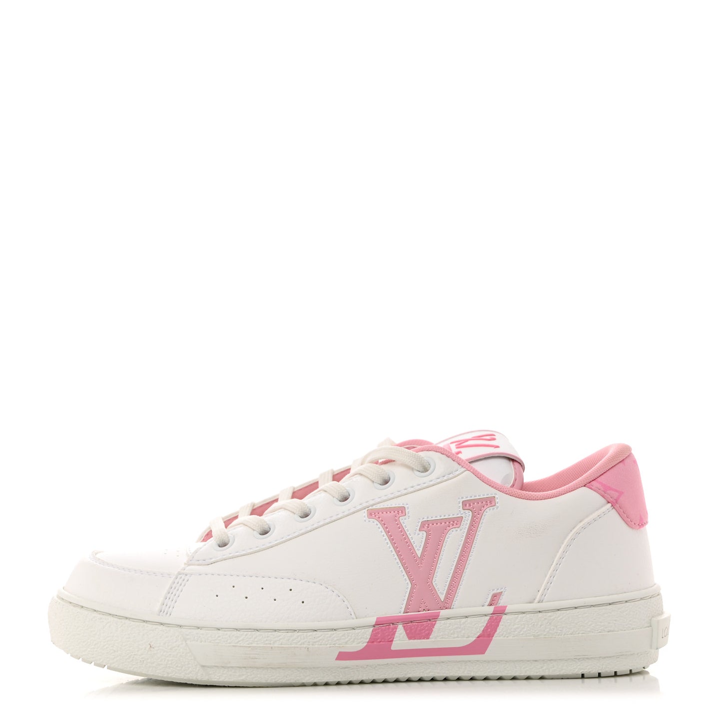 Calfskin Charlie Sneaker 37.5 White Rose Clair
