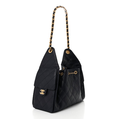 Chanel Caviar Quilted Small Chanel 25 Handbag Dark Navy 3 of 10