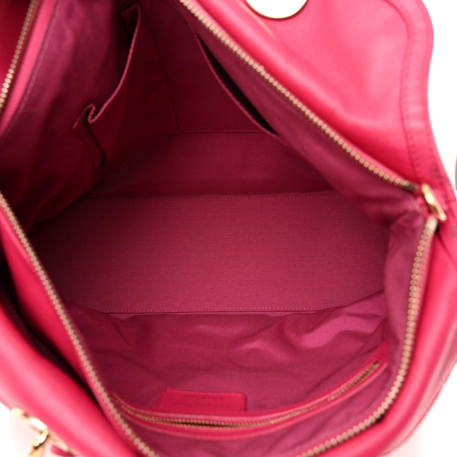 Christian Dior Lambskin Cannage Medium Granville Tote Fuchsia 7 of 15