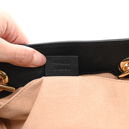 Gucci GG Supreme Monogram Bees Small Padlock Tote Beige Oro Black 7 of 11