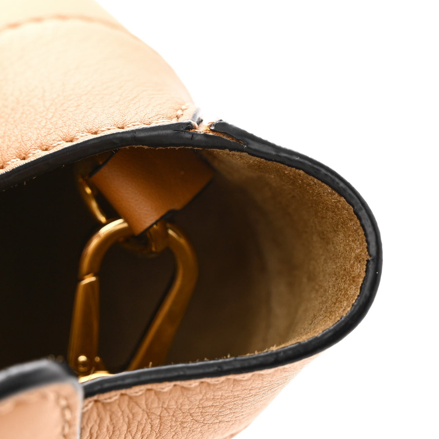 Loewe Calfskin Small Hammock Nugget Shoulder Bag Light Caramel 12 of 14