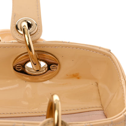 Christian Dior Patent Cannage Medium Lady Dior Beige 11 of 16