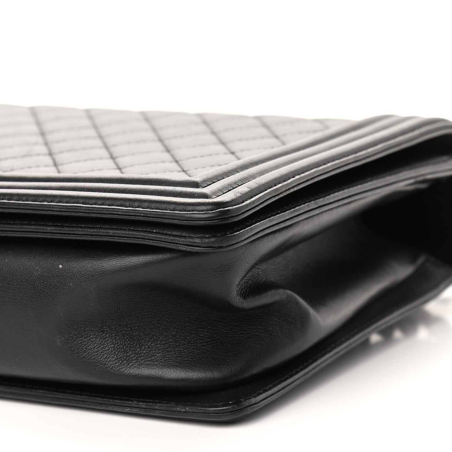 Calfskin Quilted New Medium Boy Flap So Black