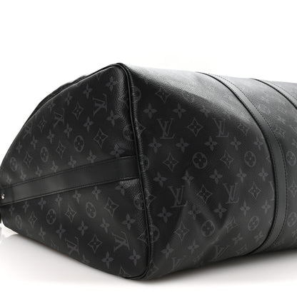 Louis Vuitton Monogram Eclipse Keepall Bandouliere 55 8 of 9