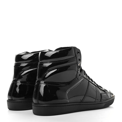 Saint Laurent Patent Court Classic SL/10H High Top Sneakers 43 Black 4 of 9