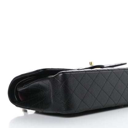 Chanel Caviar Quilted Medium Double Flap Black 8 of 10