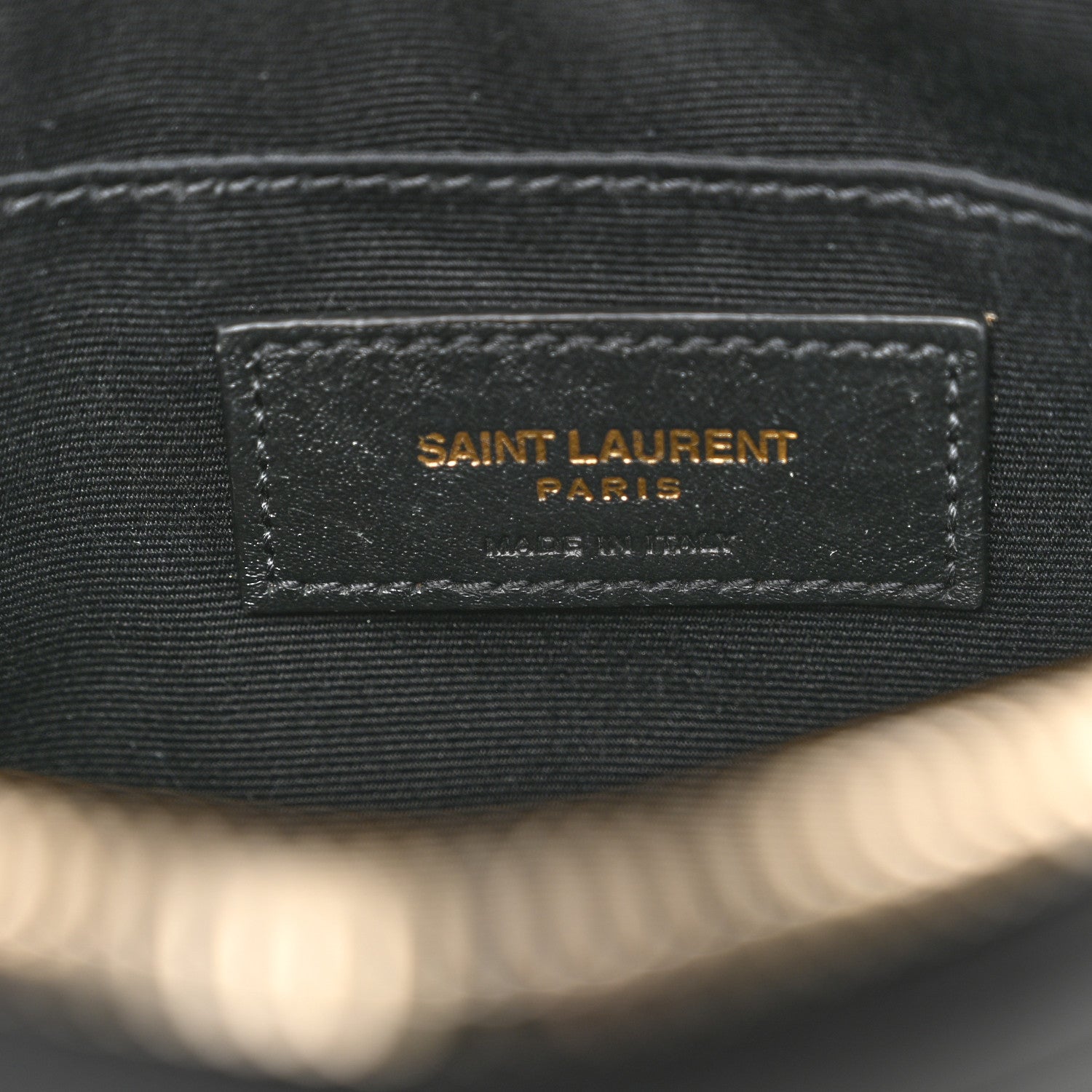Saint Laurent Calfskin Matelasse Monogram Lou Camera Bag Black 5 of 10
