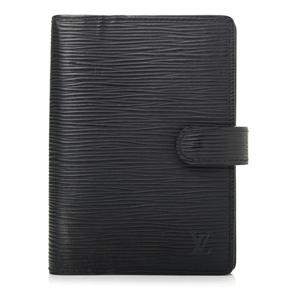 Louis Vuitton Epi Small Ring Agenda Cover Black 1 of 4