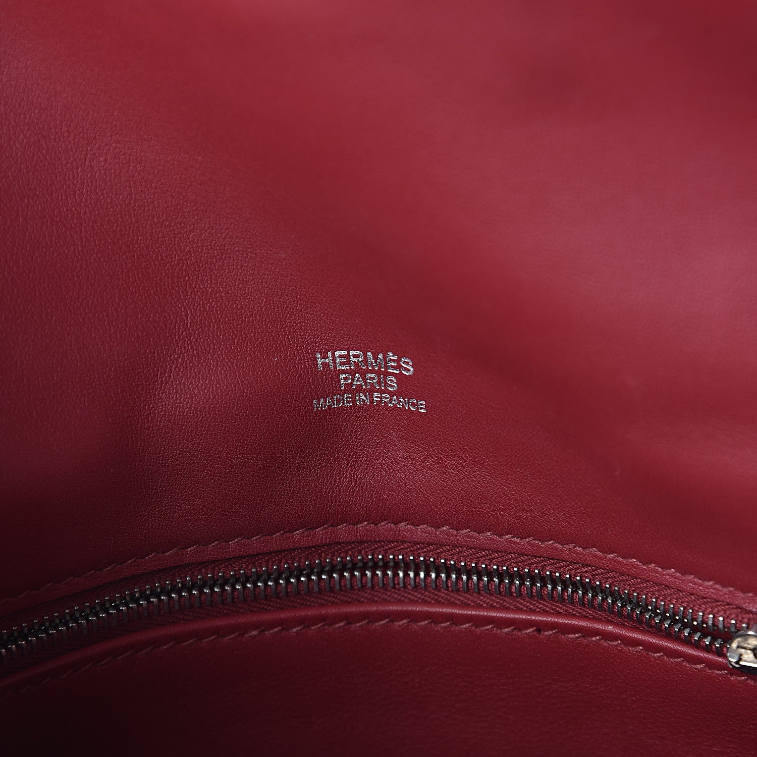 Hermes Veau Swift Mini Sac Berline Rouge Grenat 6 of 8