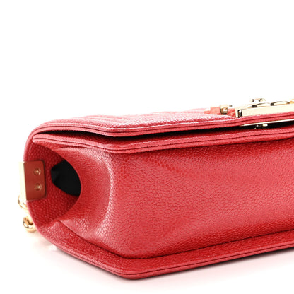 Chanel Caviar Quilted Small Boy Flap Red 9 of 10