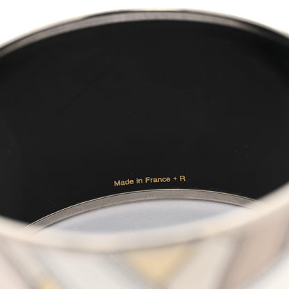 Hermes Enamel Printed Extra Wide Cavalcadour Bracelet 62 5 of 6