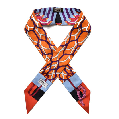 Hermes Silk Ballet Aquatique Twilly 1 of 5