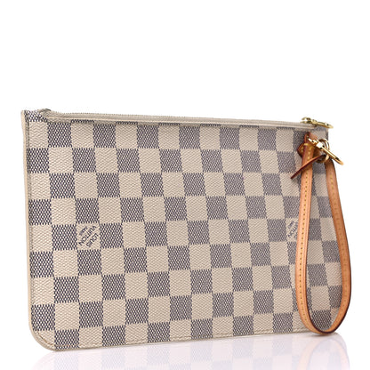 Louis Vuitton Damier Azur Neverfull MM GM Pochette 3 of 13