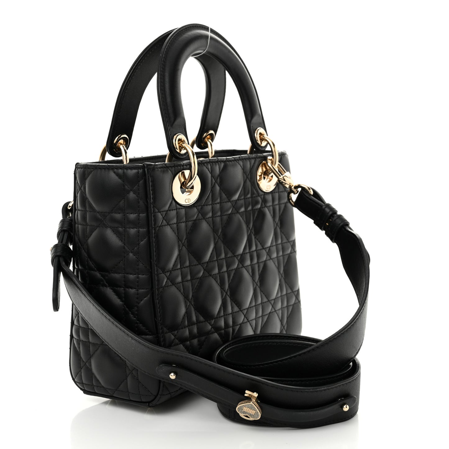 Lambskin Cannage Small My ABCDior Lady Dior Black