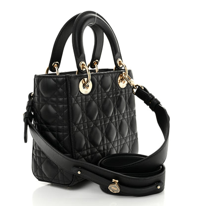 Christian Dior Lambskin Cannage Small My ABCDior Lady Dior Black 3 of 11