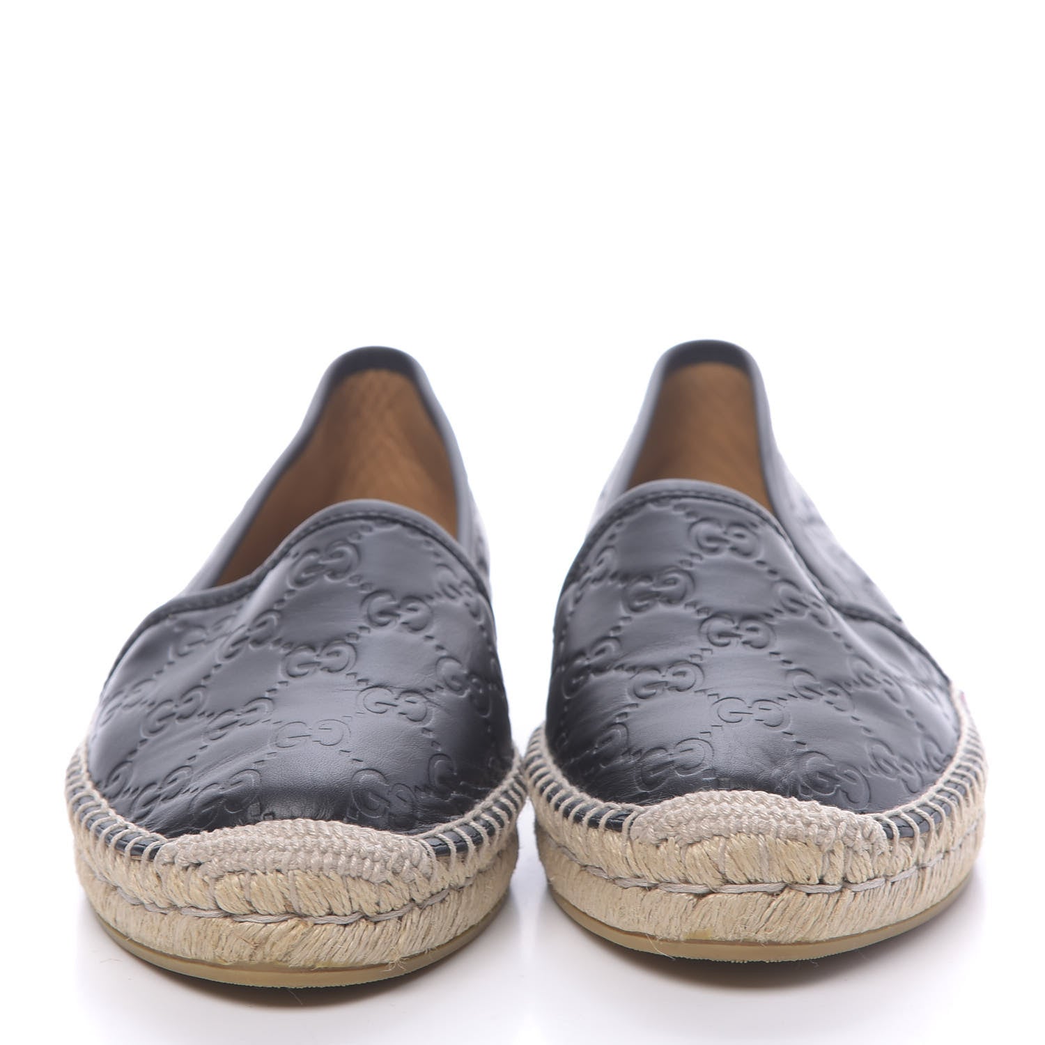 Gucci Guccissima Signature Espadrilles 40.5 Black 2 of 9