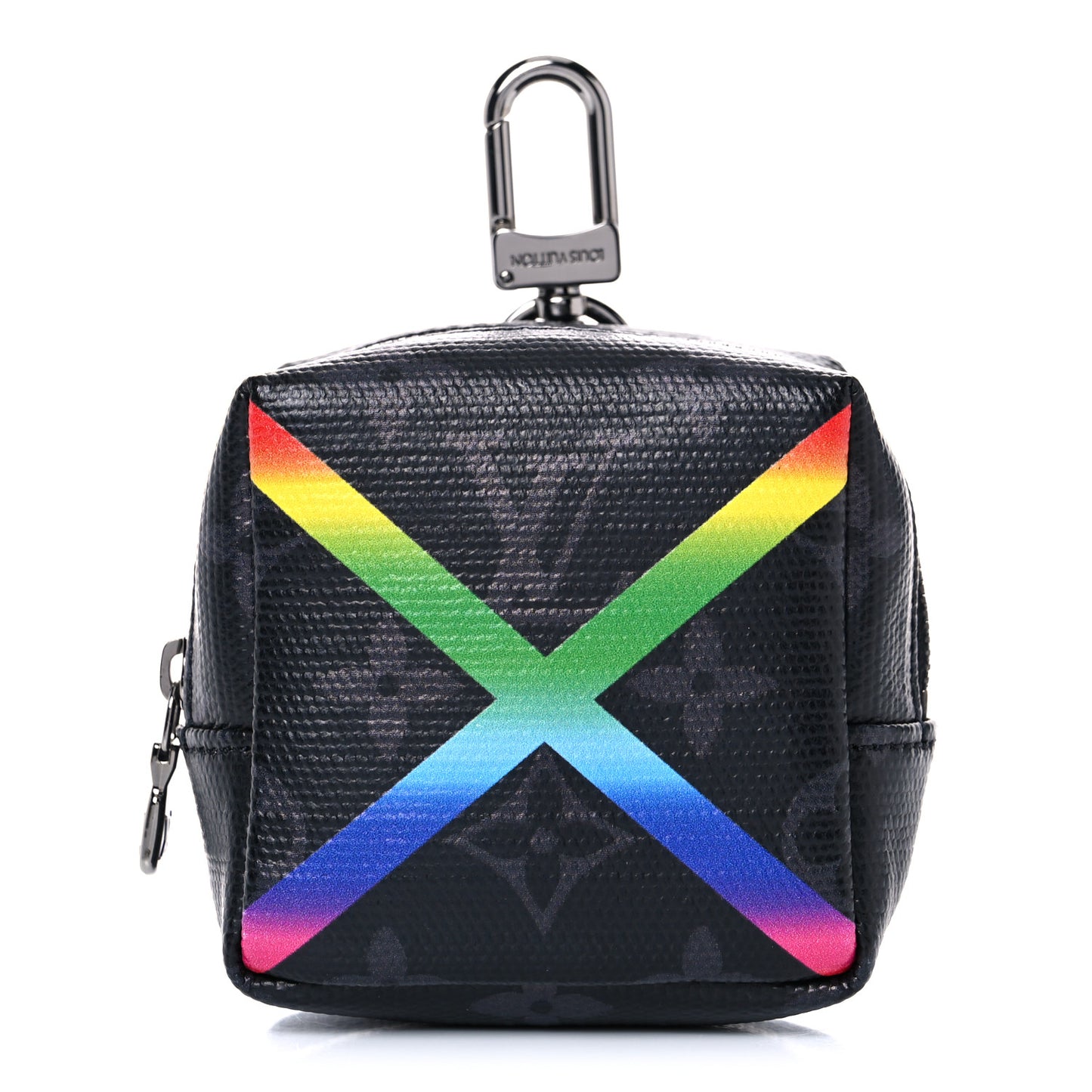 Monogram Eclipse Rainbow Box Pouch Bag Charm Key Ring