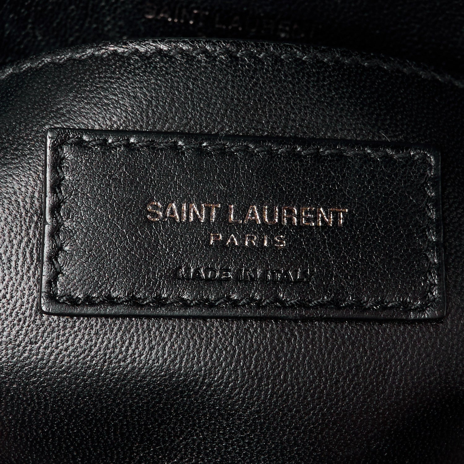 Saint Laurent Sheepskin Matelasse Chevron Monogram Medium College Bag Black 7 of 11