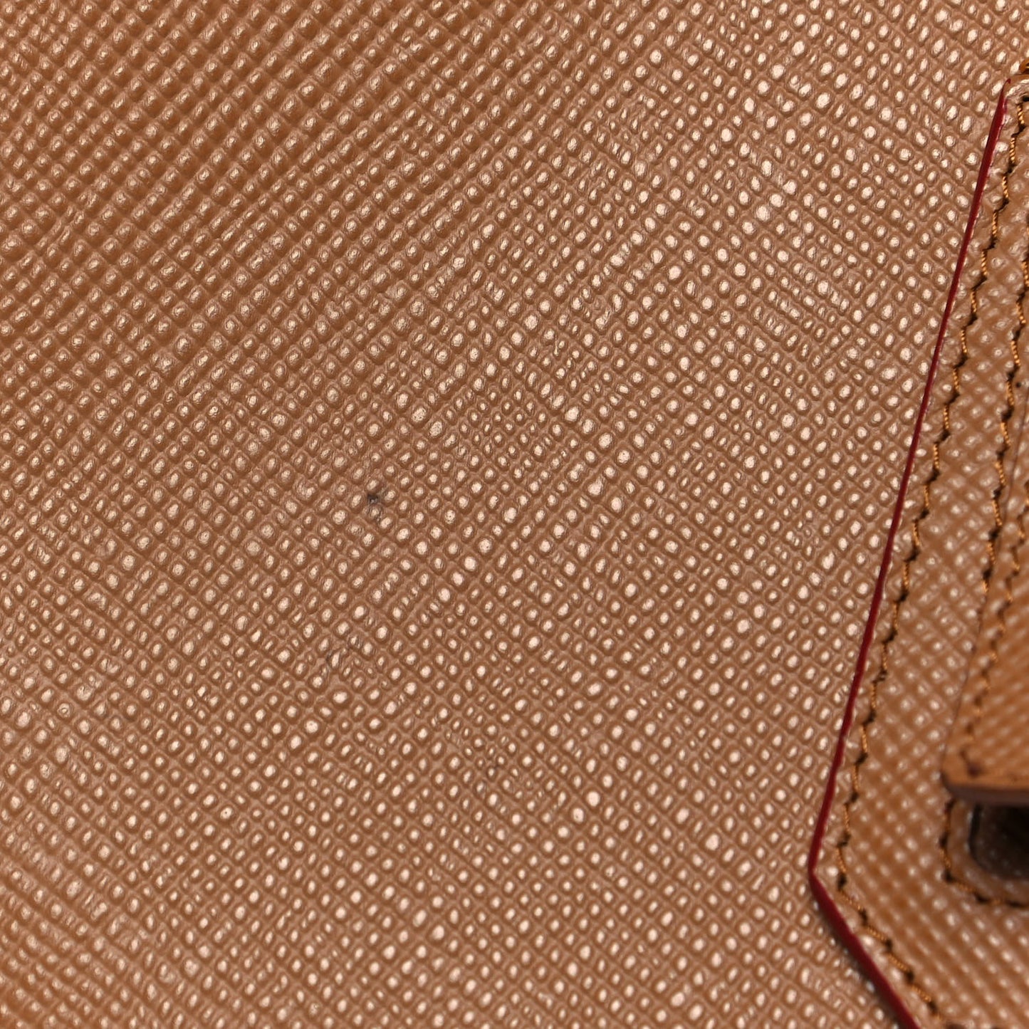 Saffiano Cuir Small Double Bag Caramel Fuoco