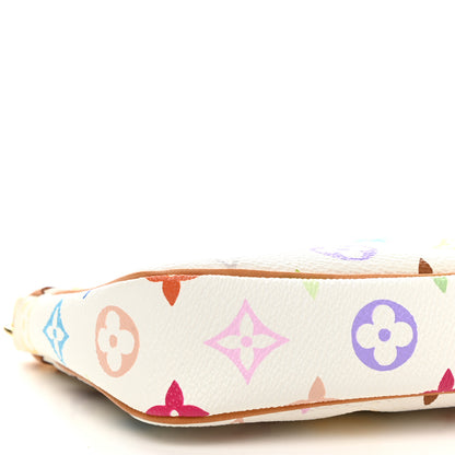 Louis Vuitton Monogram Multicolor Pochette Accessories White 10 of 11