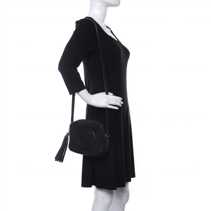 Gucci Pebbled Calfskin Small Soho Disco Bag Black 2 of 10
