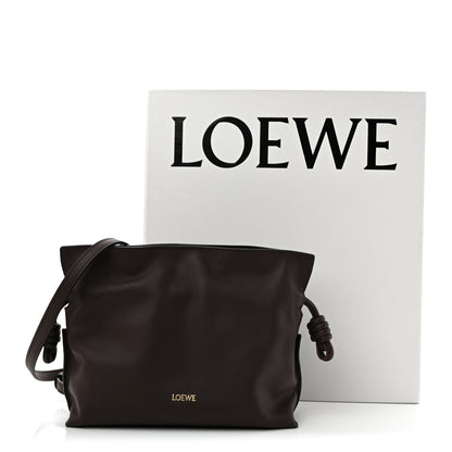 Loewe Calfskin Mini Flamenco Knot Clutch Chocolate 12 of 12