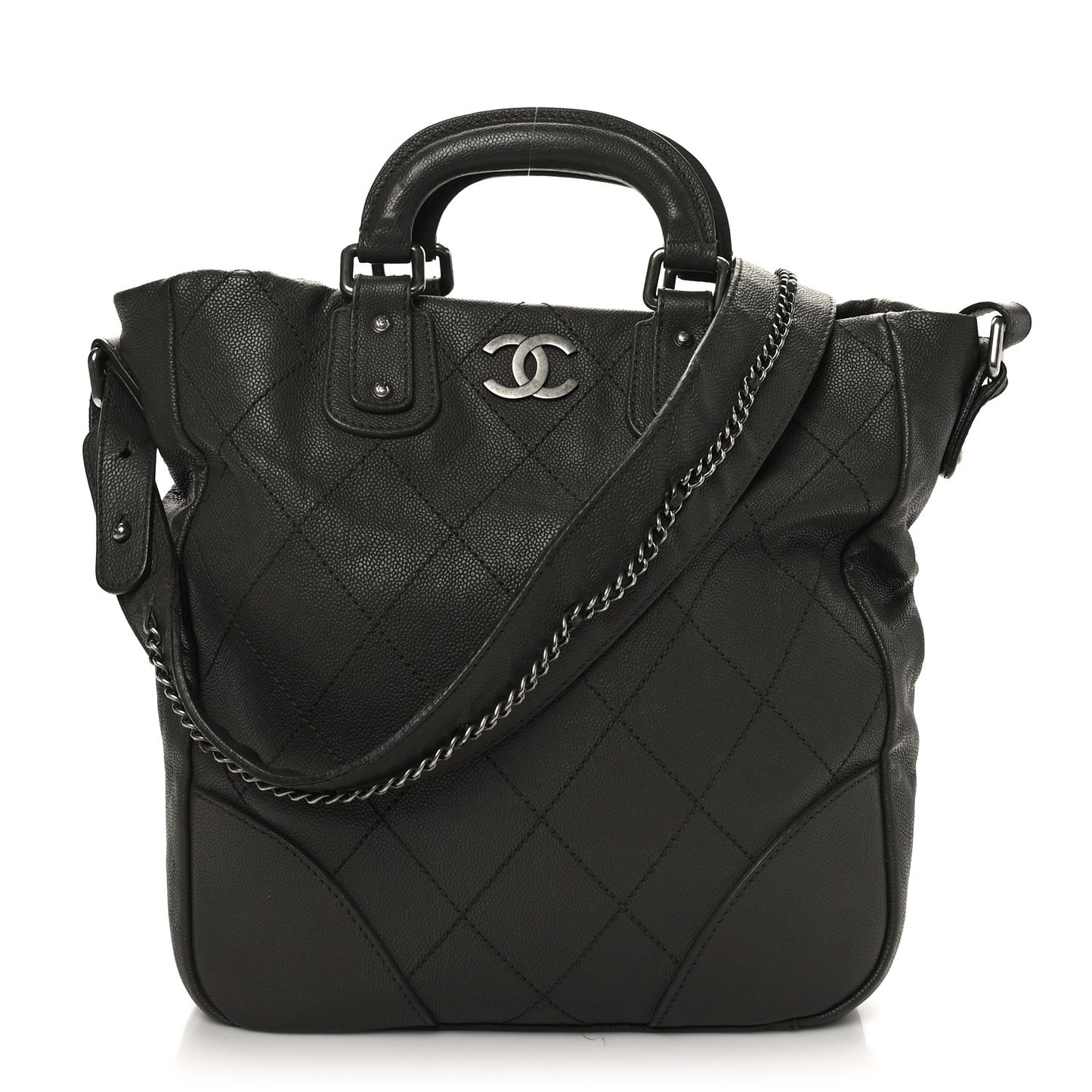 Quilted Messenger Gray