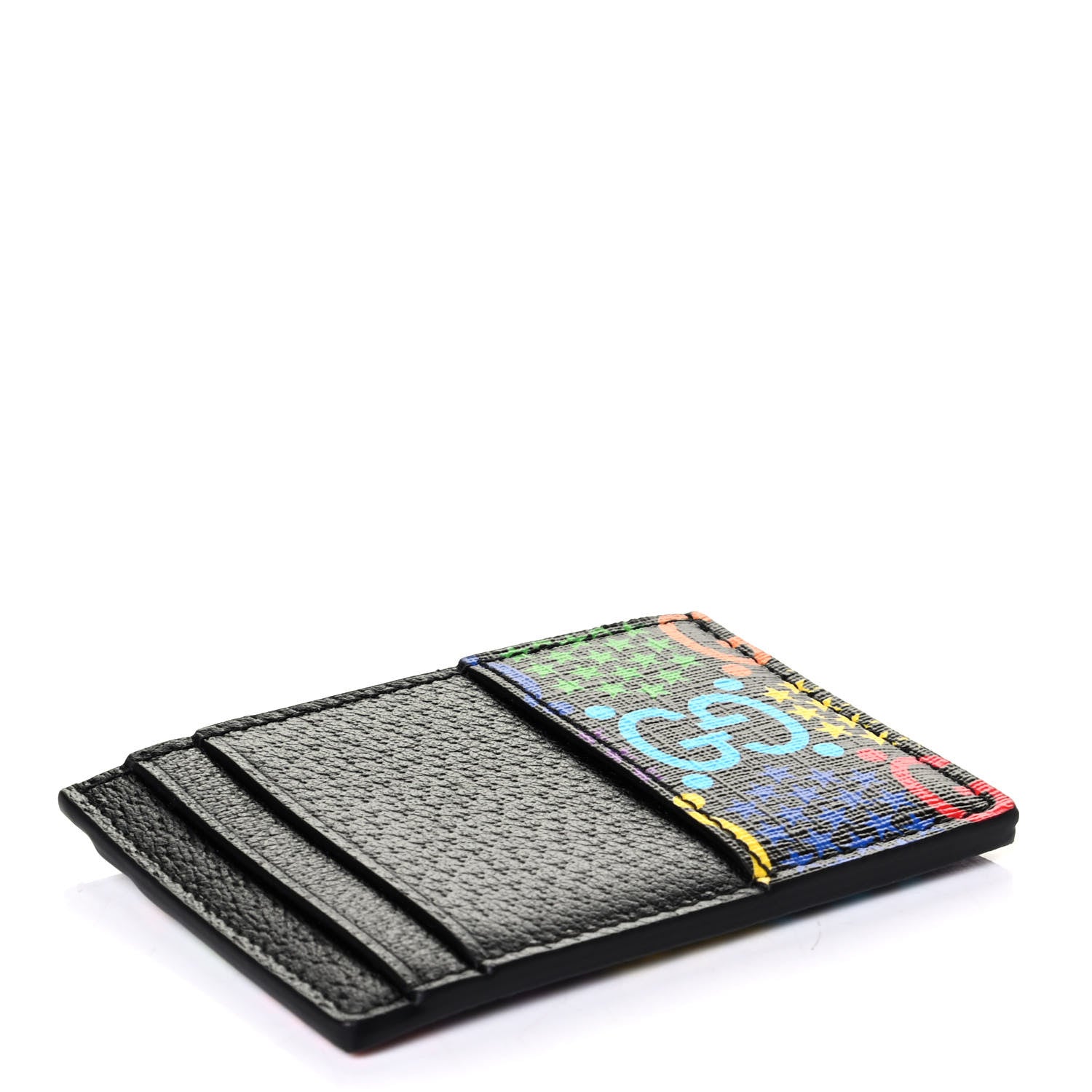 Gucci GG Supreme Monogram Psychedelic Card Holder Black 3 of 4